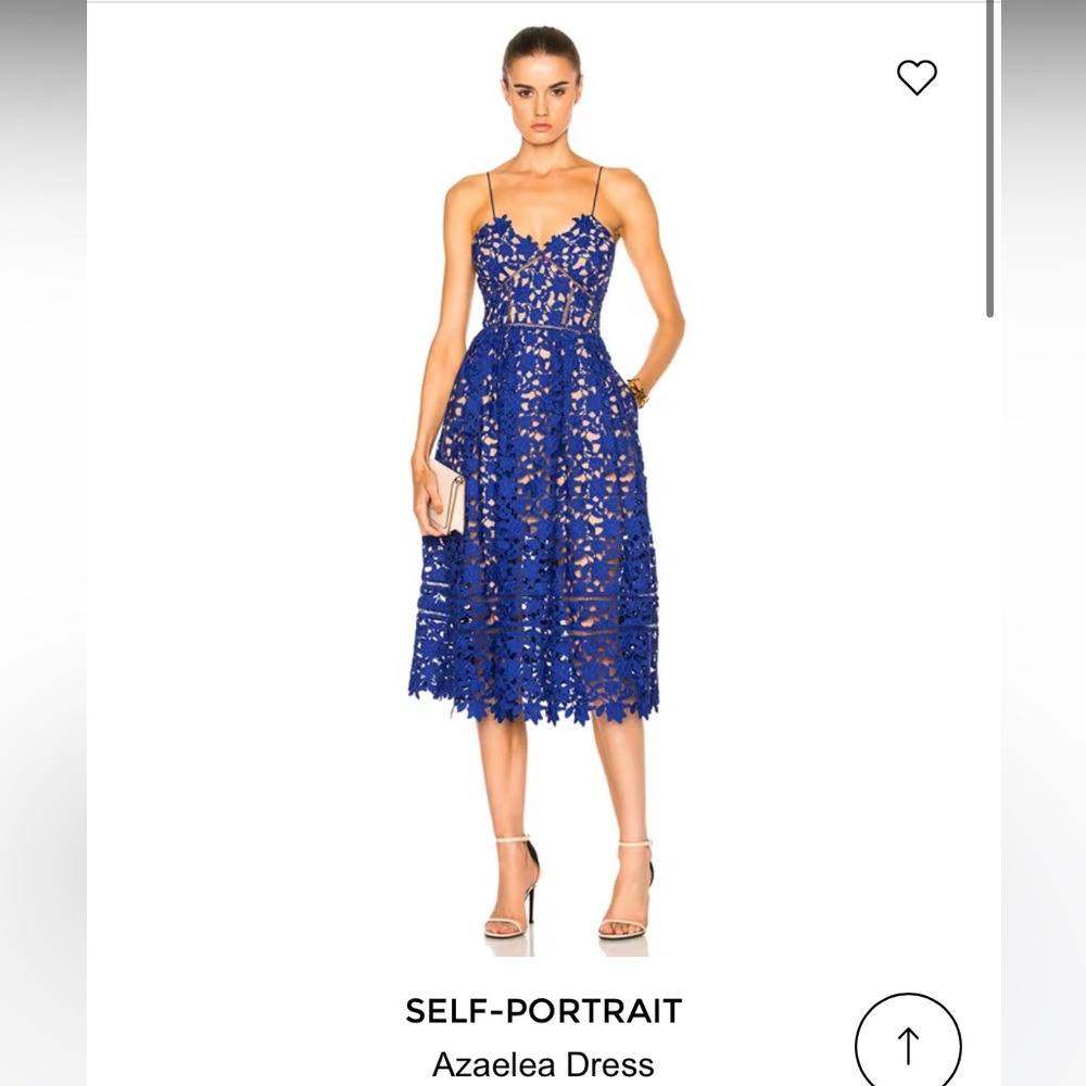 Self-portrait azaelea cobalt blue dress. UK size 10/US 6